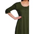 thumbnail image 3 of Moomaya Solid Scoop Neck Indian Wear For Women Kurtis Readymade Kurti Anarkali, 3 of 5