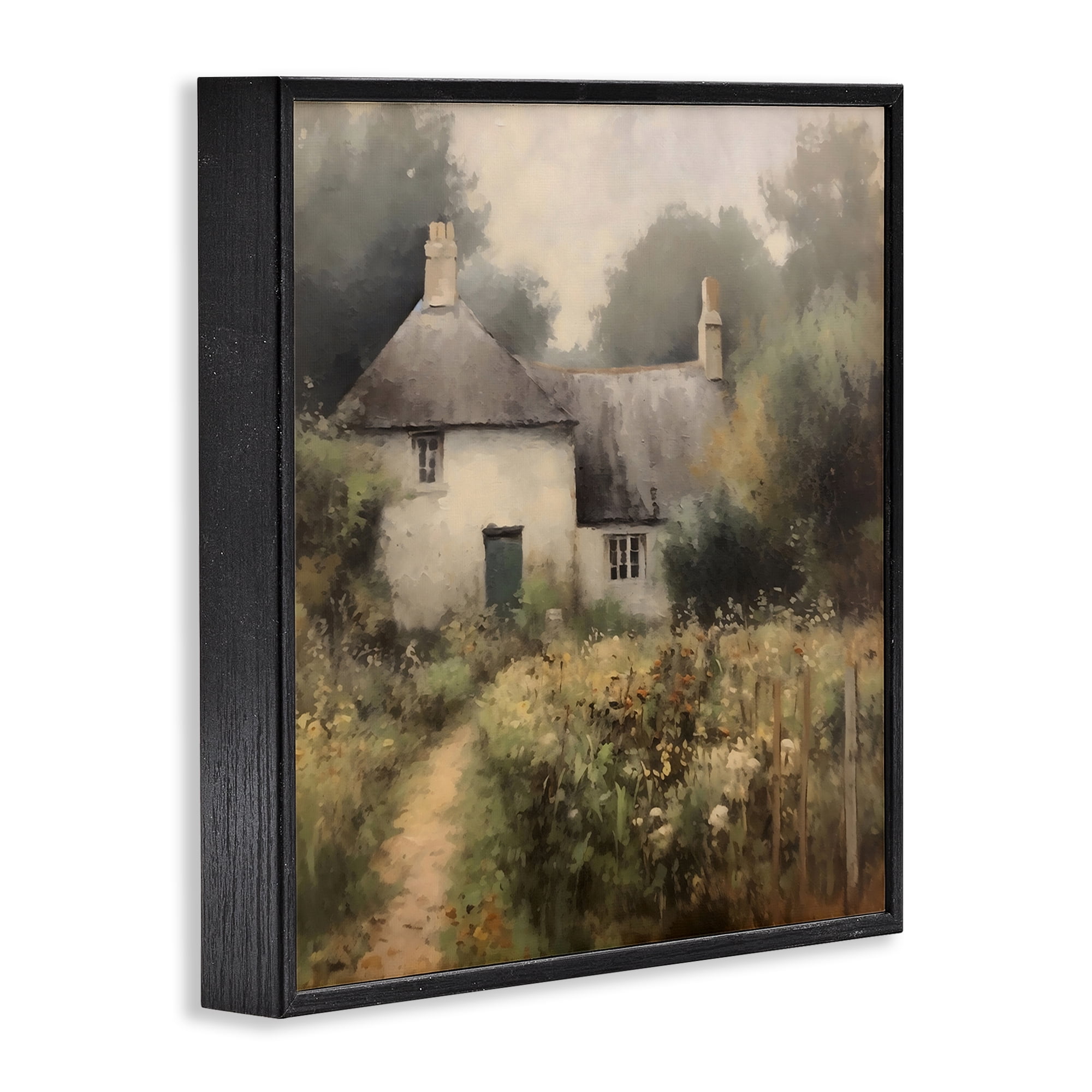 Stupell Industries Cottage Comfort in Summer Garden Black Framed Giclee Art, design by Creative Studio
