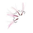 thumbnail image 1 of 5 Señuelos de Pesca con Plumas, Anzuelos Y Manivela para Pececillos., 1 of 8