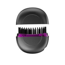 Wireless Straightening Hair Comb, Qiopertar Under $5 Charging Mini Straight Hair Comb Wireless Portable Straightener Hair Care Without Damaging Hair Styling Comb For Home Use