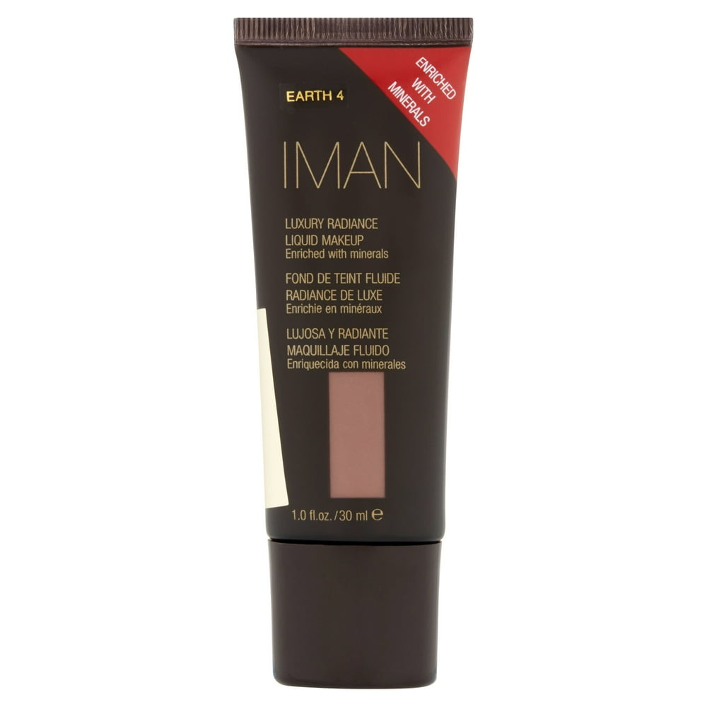 Iman Earth 4 Luxury Radiance Liquid Makeup, 1.0 fl oz