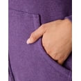 thumbnail image 5 of Hanes Just My Size EcoSmart Women's Full-Zip Fleece Hoodie (Plus ) Violet Splendor Heather 3X, 5 of 6
