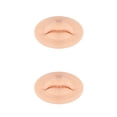 thumbnail image 2 of Minnieouse Nude Open Mouth Lips 3D Practice Lip Eyelash Template Coloring Microblading Beginner Double-sided Eyebrow Experienced Skin Color de piel 2Conjunto, 2 of 6