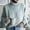 Mint Green, variant on Babysbule Plus Size Womens Sweaters Women's Casual Solid Tops Knitting Long Sleeves Pullover Sweater Women's Fashion
