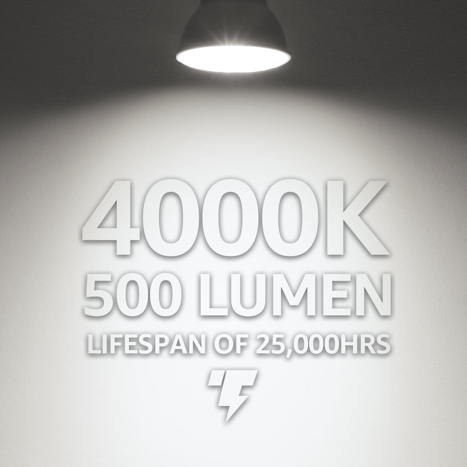 12 Pack PAR16 LED Light Bulbs, 7W(50W Equivalent.), Dimmable, E26 Base