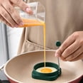 thumbnail image 6 of Food Grade Silicone Egg Rings, Non-Stick Mold for Fried Eggs & Poachers, Dishwasher Safe Cookware, 6 of 7