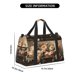 thumbnail image 3 of Easygdp Vintage Peonies Rustic Charm Bolsa de Gimnasio, Bolsa de Viaje Duffel, Bolsa de Fin de Semana con Compartimentos, Bolsa de Mano para Noche, 3 of 7