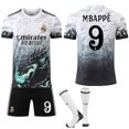 thumbnail image 1 of Gos- 2425 Real Madrid Blue Dragon Pattern Special Edition Black Football Shirt 9 MBAPPE 9 MBAPPE, 1 of 1