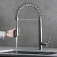 thumbnail image 6 of DAX Stainless Steel Single Handle Pull Down Kitchen Faucet, Brushed Stainless Steel, 6 of 7
