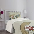 thumbnail image 3 of Ambesonne Kabuki Quilted Bedspread Set 2 Pcs, Old Japanese Person, Twin Size, Multicolor, 3 of 5