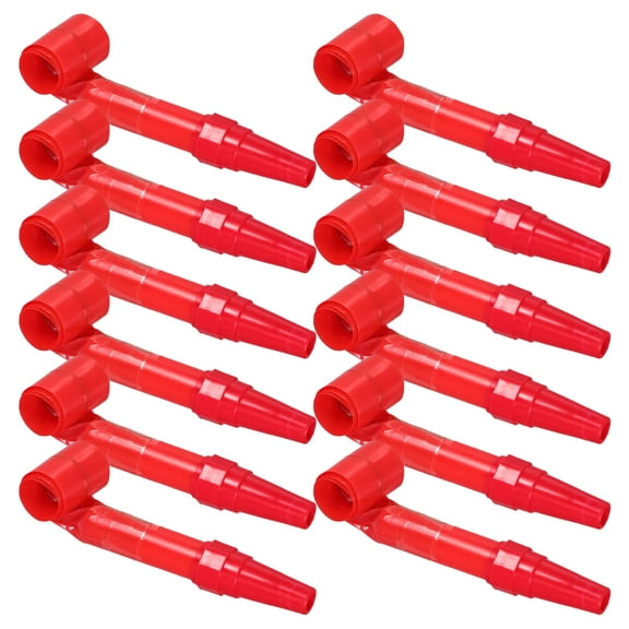 ETHZZLE 50Pcs Red Noisemaker Blowouts for Party Favor Blowers Birthday Supplies and Lively Gatherings
