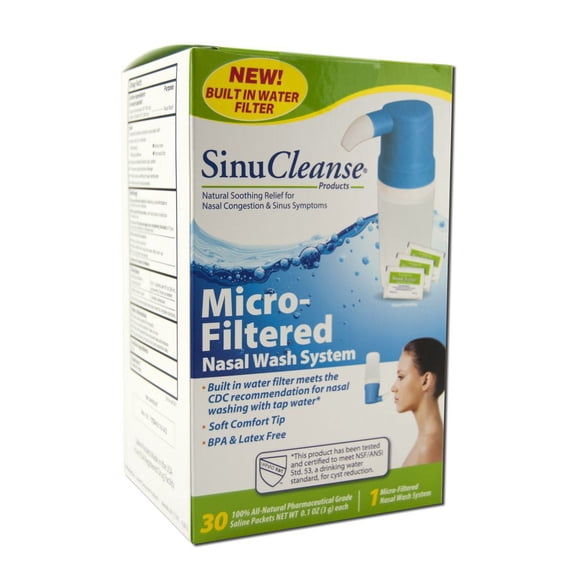 SinuCleanse MicroFiltered Squeeze Bottle Nasal Wash System