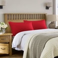thumbnail image 2 of Zippered Cases Pillowcases Covers Egyptian Cotton 2-Pack (20 x 30 Inch, Red), 2 of 8