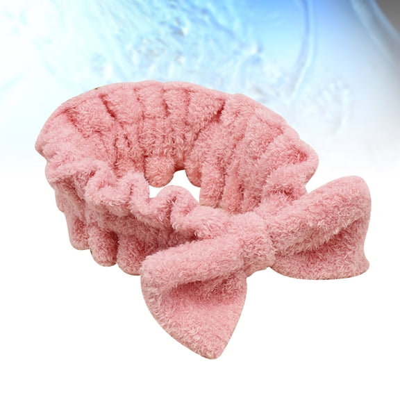 Raindrops Bathroom Hairband Headband Pink Cloth 1Pack