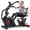 Black and Red, variant on HASIMAN Exercise Bike Recumbent Exercise Bike for Home Seniors Adults 450 LBS Capacity Heavy Duty 8 Levels Magnetic Stationary Bike