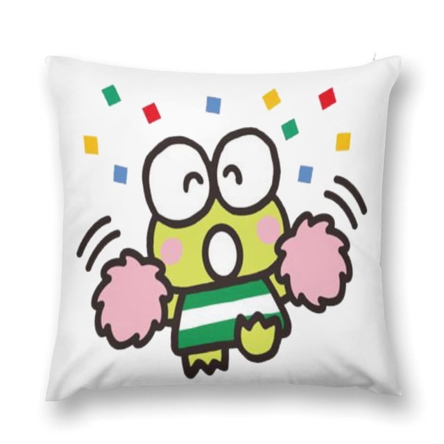 Funda de almohada de felpa Kero Kero Keroppi, multitamaño, ultracómoda, funda de almohada, fundas protectoras antiincrustantes