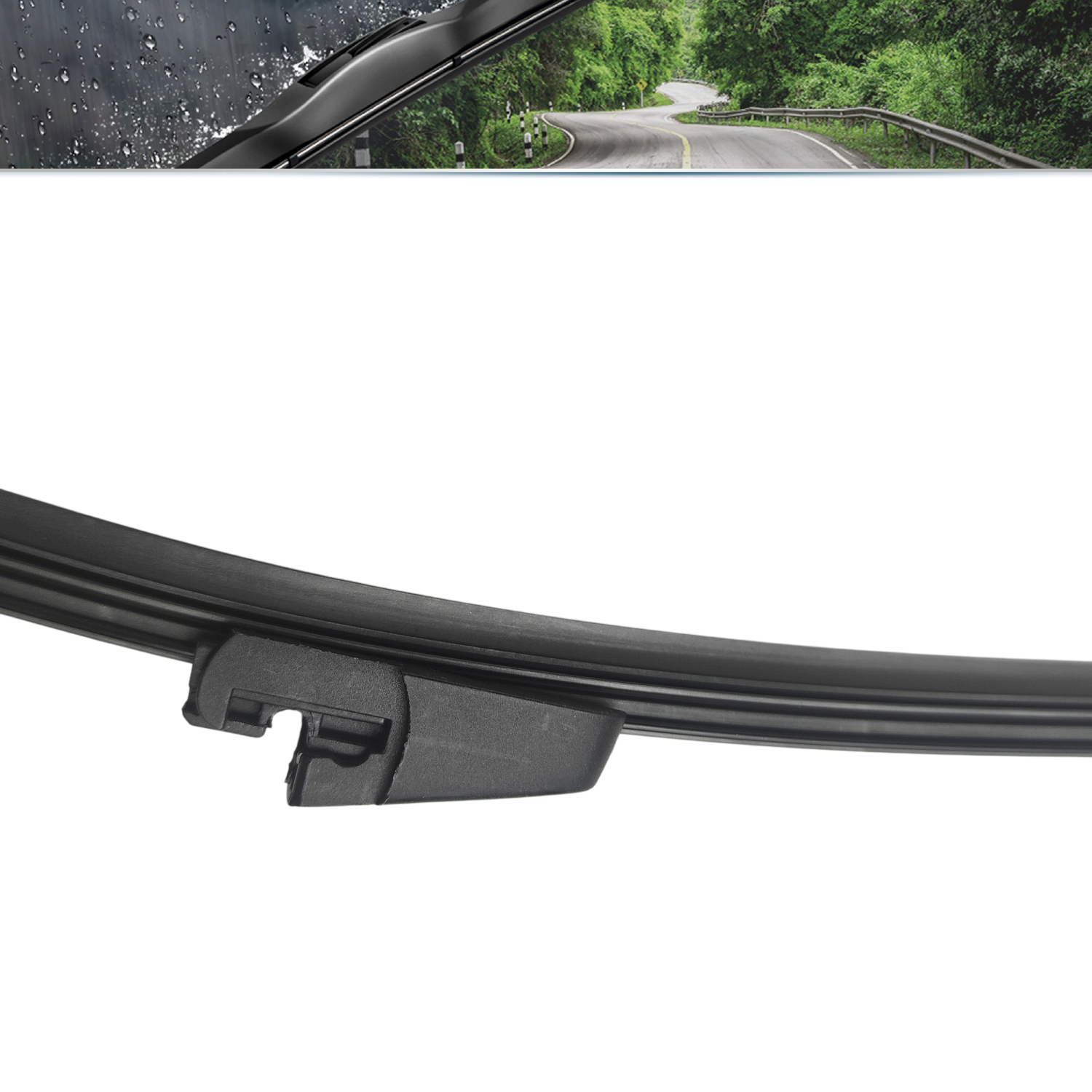 SOCOOL 3 Wipers 24+21+13V Front Windshield Wiper Blades with Rear Wiper Compatible with 2009-2017 Volkswagen Tiguan，2PCS Front Wiper + 1PC Rear Wiper (Set of 3)，Y22M572B