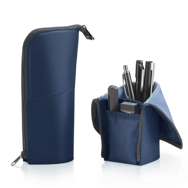Estuche para lápices KOKUYO Neo Critz, organizador plegable azul marino