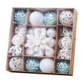 thumbnail image 3 of Juego de adornos navideños con bolas colgantes, adornos navideños creativos, decoración navideña para fiestas temáticas, hoteles y vacaciones. Azul Blanco, 3 of 10