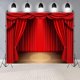 thumbnail image 5 of Telones de fondo para escenario de teatro, cortinas rojas, focos de escenario, suelo de madera rústico, telón de fondo para fotografía, festival, celebración, espectáculo, decoración, pancarta,, 5 of 5
