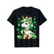 thumbnail image 1 of Camiseta de duendecillo con unicornio y trébol para el Día de San Patricio para mujer, 1 of 5