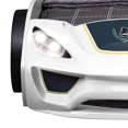 thumbnail image 6 of Furniture of America Blanche Kids Twin Platform Bed, ABS Plastic, with LED Headlights, Race Car Design, White, 6 of 6