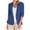 #1_Blue, variant on Women's 2025 Linen Luxe Blazer – 3/4 Ruched Sleeve Single-Button Work Jacket | Wrinkle-Resistant Office-to-Summer Essential (S-5X)