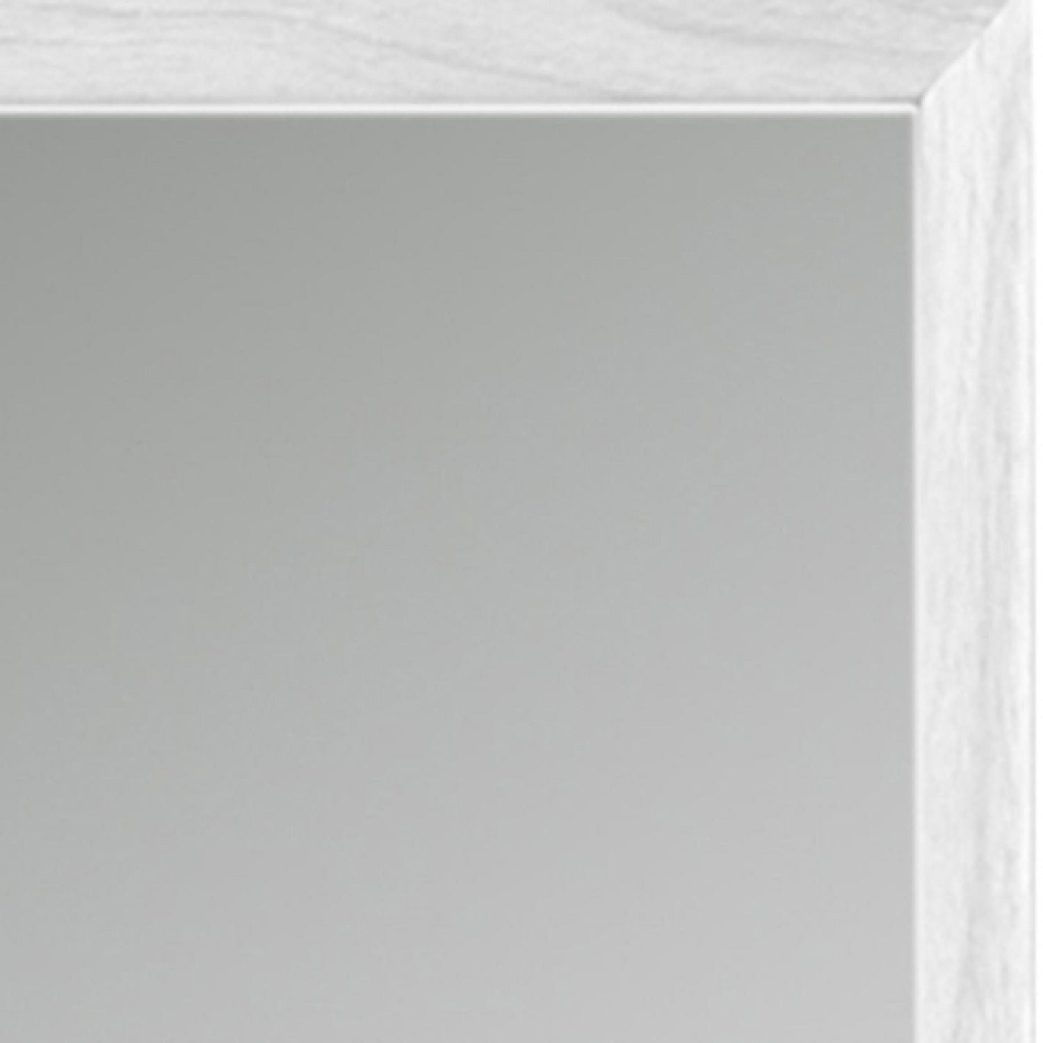 Hometrends miroir encadré mural Adler, finition grain blanc,  Miroir décoratif, 18pox22po