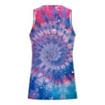 thumbnail image 4 of ZCFZJW Tie Dye Gradient Color Print Mens Vest Casual Sleeveless Round Neck Basic Workout Tank Tops Loose Fit Comfy Big and Tall Graphic Tees Shirt Multicolor#09 XXXXXXL, 4 of 5