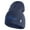 Navy, variant on US Air Force Navy Letter Symbol Embroidered 8 Inch Solid Knit Short Beanie Made in USA - Carolina Blue OSFM