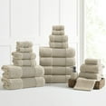 thumbnail image 4 of Modern Threads Air Cloud 18-Piece Towel Set - 100% Zero-Twist Cotton, 500 GSM, Quick Dry & Plush, Sand, 4 of 4