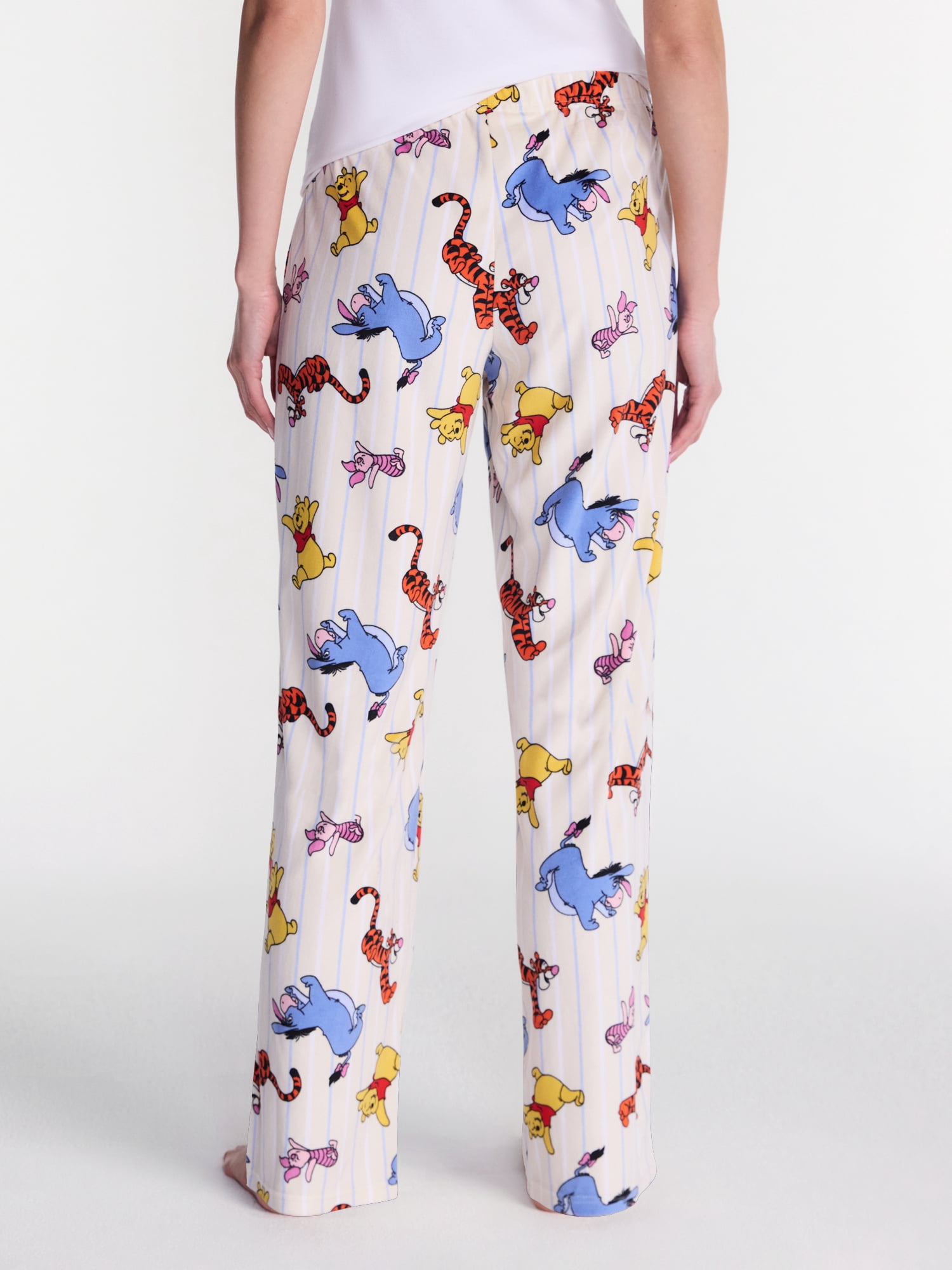 Winnie the Pooh Women's Wide Leg Velour Sleep Pants, Sizes XS-3X