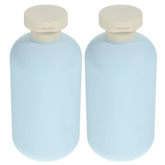 WEAVILUX 2-Pack Small Refillable Squeeze Bottles 300ml Plastic Liquid Containers for Travel and Kitchen Use
