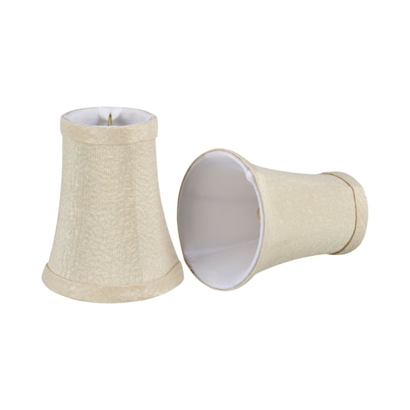 Aspen Creative Corporation 4'' Fabric Bell Candelabra Shades (Set of 2)