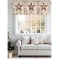thumbnail image 5 of Texas Star Western Curtain Valances for Windows, Stars Country Retro Kitchen Valance Window Treatment, Light Filtering Block Curtains for Bathroom/Bedroom/Living Room 60'' x 18'', 5 of 9