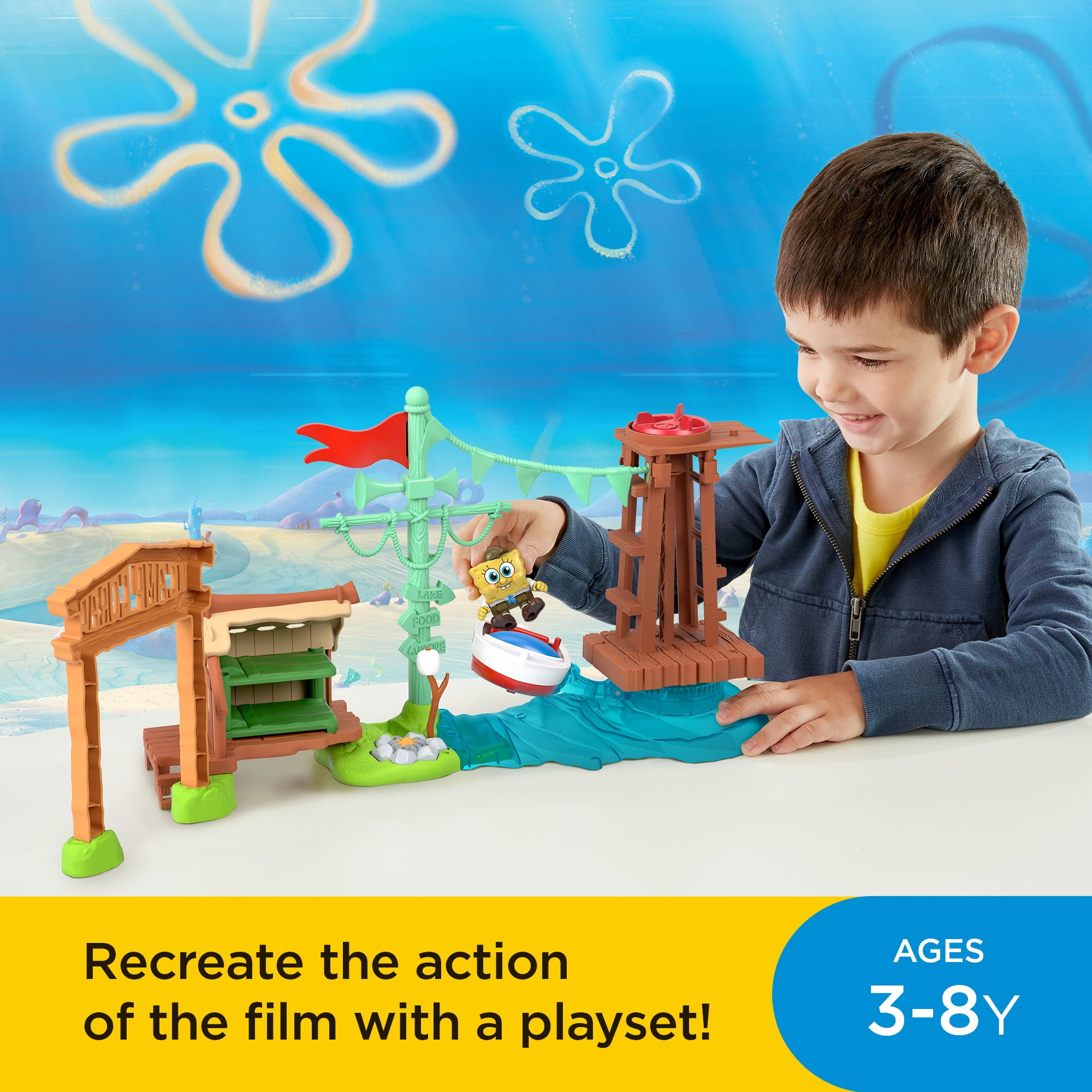 spongebob camp coral playset