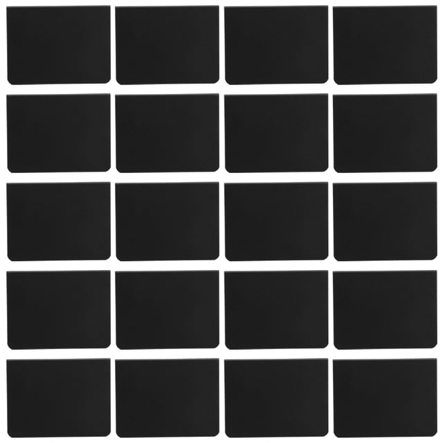 CRAFTHROU 20Ud Pizarras De Negras Duraderas Para Mensajes Decorativos Y Señalización Fácil De Borrar