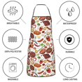 thumbnail image 6 of Pofeuu Cooking Bbq Print Aprons with Pockets, Cute Aprons for Kitchen, Cooking, Server, Barber, Chef Apron, 6 of 7