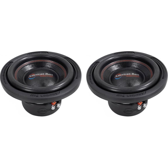 American Bass XD-1044 Pair of 10" Car Subwoofers 900W Max 2.5" Voice Coil 900 Watts Power Black