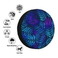 thumbnail image 4 of Waterproof Spare Wheel Cover, Tropical Plants Pattern Adjustable Wheel Cover For Jeep Trailer RV SUV Car, 14 inch, 4 of 8