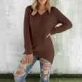 thumbnail image 2 of Women Sweaters Long Sleeve Pullover V Neck Sweaters Light Sweaters for Women Fall Women'S Winter Sweaters Women Clothing, 2 of 7