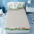 thumbnail image 4 of Erosebridal Marine Seahorse Zipper Twin Comforter Sets with Fitted Sheet and 2 Pillowcases, Coastal Animal Zipper Bedding Set, Gray Reversible, 4 of 7
