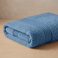 thumbnail image 1 of Toalla Baño Completo MELOCOTTON HOGAR 150x80cm Azul, 1 of 4