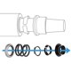 thumbnail image 4 of Kit de cojinete superior de columna de dirección Accesorios de piezas de automóvil F4Dz-3517-A para Mercury 1992 Inclinación/Sin inclinación, 4 of 5