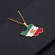 thumbnail image 1 of Iran Map Flag Pendant Necklace Jewellery Card Geometric Hip Hop Couple Necklace Unisex Sweater Chain For Women Men Gift, 1 of 3