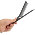 thumbnail image 2 of Peine de cola de rata con pinza para cardar, peine profesional de plástico negro para peluquería, herramienta para peinar el cabello, 2 of 14