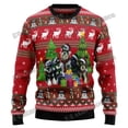 thumbnail image 5 of PLstar Cosmos Ninja Samurai Cat 3D Impreso Moda Feo Suéter Navideño para Hombre Invierno Unisex Casual Jersey de Punto MYY17, 5 of 5
