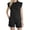 Black, variant on Lounge Sets For Women 2 Piece Ribbed Knit Shorts Set Casual Short Sleeve Tops Biker Shorts Vacation Cruise Outfits