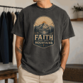 thumbnail image 5 of Lotusprint LLC Mountain Faith Christian Classic Unisex T-Shirt Comfort, Vintage Scenic Religious Tee, 5 of 5