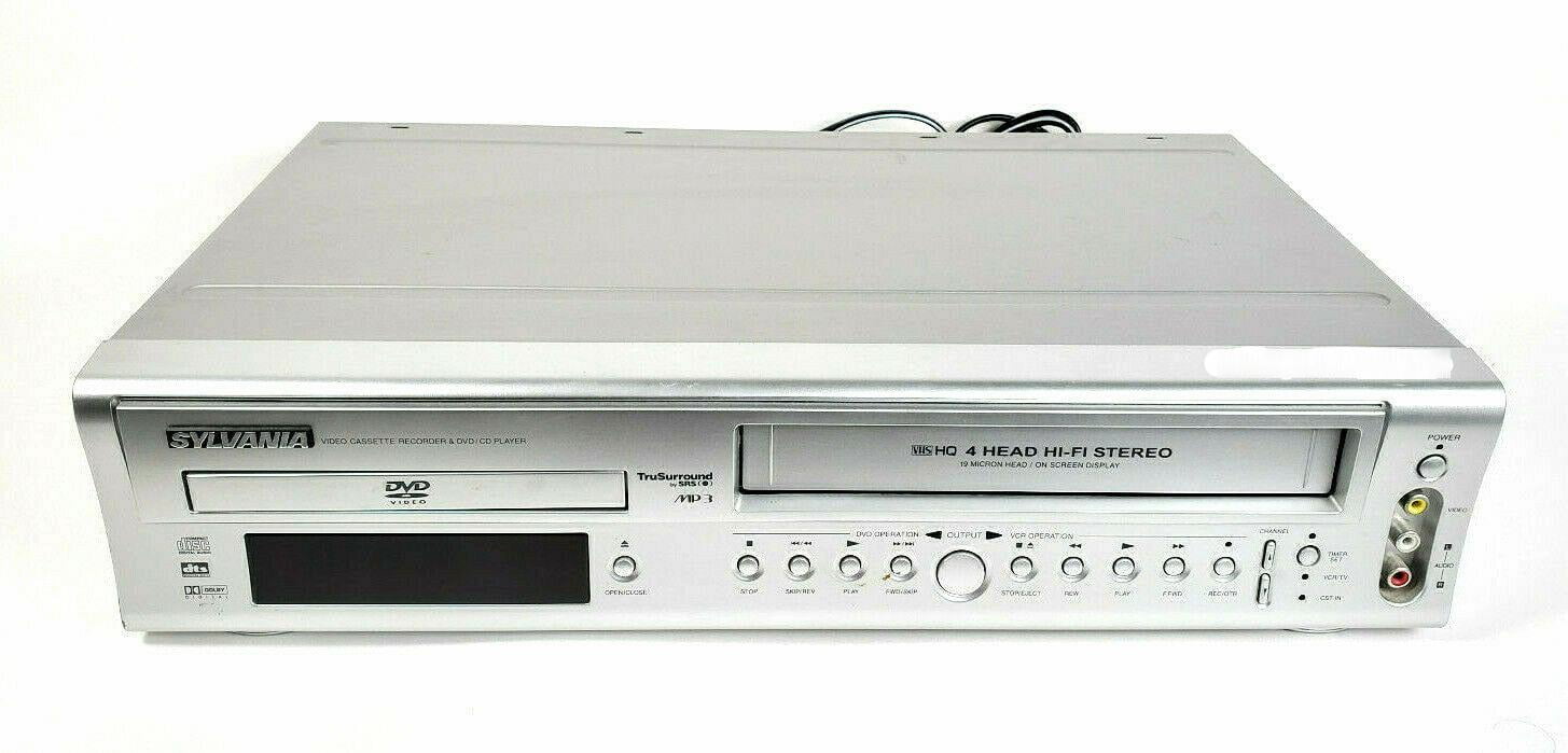 Sylvania DVC860D DVD/VCR Combo VHS Player No Remote Control - Tested